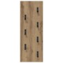 Perchero de pared Roble artesanal 30 x 1,5 x 80 cm en Estanterías | Comprar online en Foru.es