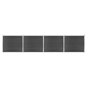 Graues WPC-Zaunplatten-Set 699 x 146 cm von vidaXL, Zaunpaneele - Ref: Foro24-3070457, Preis: 847,12 €, Rabatt: %