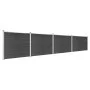 Graues WPC-Zaunplatten-Set 699 x 146 cm von vidaXL, Zaunpaneele - Ref: Foro24-3070457, Preis: 847,12 €, Rabatt: %