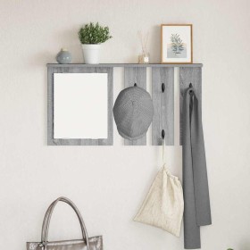 Perchero de pared con estante Gris sonoma 85 x 10 x 45 cm en Estanterías | Comprar online en Foru.es