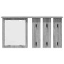 Perchero de pared con estante Gris sonoma 85 x 10 x 45 cm en Estanterías | Comprar online en Foru.es
