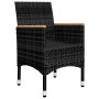Juego de comedor de jardín de 3 piezas negro de vidaXL, Conjuntos de jardín - Ref: Foro24-3068687, Precio: 223,08 €, Descuent...