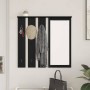 Perchero de pared con estante Roble negro 84 x 10 x 80 cm en Estanterías | Comprar online en Foru.es