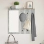 Perchero de pared con estante Gris hormigón 84 x 10 x 80 cm en Estanterías | Comprar online en Foru.es
