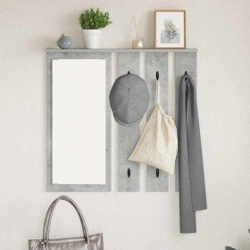 Perchero de pared con estante Gris hormigón 84 x 10 x 80 cm en Estanterías | Comprar online en Foru.es
