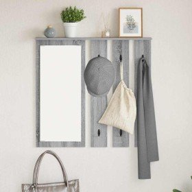 Perchero de pared con estante Gris sonoma 84 x 10 x 80 cm en Estanterías | Comprar online en Foru.es