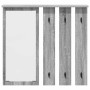 Perchero de pared con estante Gris sonoma 84 x 10 x 80 cm en Estanterías | Comprar online en Foru.es