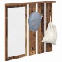 Perchero de pared con estante Madera vieja 84 x 10 x 80 cm en Estanterías | Comprar online en Foru.es