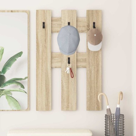 Perchero de pared Roble Sonoma 65 x 3 x 100 cm en Estanterías | Comprar online en Foru.es