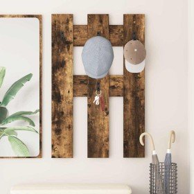 Perchero de pared Roble ahumado 65 x 3 x 100 cm en Estanterías | Comprar online en Foru.es