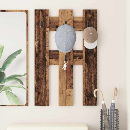 Perchero de pared Madera vieja 65 x 3 x 100 cm en Estanterías | Comprar online en Foru.es