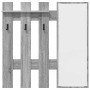 Perchero de pared con espejo Gris Sonoma 100 x 10 x 100 cm en Estanterías | Comprar online en Foru.es