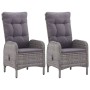 Juego de comedor de jardín de 3 piezas gris de vidaXL, Conjuntos de jardín - Ref: Foro24-3068689, Precio: 353,40 €, Descuento: %