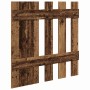 Perchero de pared con espejo Madera vieja 100 x 10 x 100 cm en Estanterías | Comprar online en Foru.es