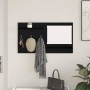 Perchero de pared con estante Roble Negro 90 x 10 x 50 cm en Estanterías | Comprar online en Foru.es