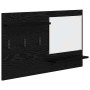 Perchero de pared con estante Roble Negro 90 x 10 x 50 cm en Estanterías | Comprar online en Foru.es