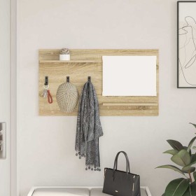 Perchero de pared con estante Roble Sonoma 90 x 10 x 50 cm en Estanterías | Comprar online en Foru.es