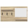 Perchero de pared con estante Roble Sonoma 90 x 10 x 50 cm en Estanterías | Comprar online en Foru.es
