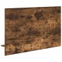 Perchero de pared con estante Roble ahumado 90 x 10 x 50 cm en Estanterías | Comprar online en Foru.es