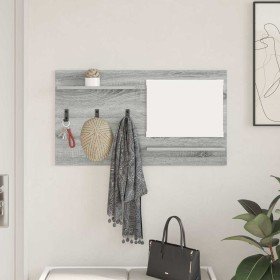 Perchero de pared con estante Gris Sonoma 90 x 10 x 50 cm en Estanterías | Comprar online en Foru.es