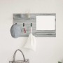 Perchero de pared con estante Gris Sonoma 90 x 10 x 50 cm en Estanterías | Comprar online en Foru.es