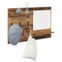Perchero de pared con estante Madera vieja 90 x 10 x 50 cm en Estanterías | Comprar online en Foru.es