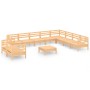 Juego de muebles de jardín 11 piezas madera maciza de pino de vidaXL, Conjuntos de jardín - Ref: Foro24-3083199, Precio: 484,...