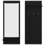 Perchero de pared con estante Roble Negro 70 x 10 x 90 cm en Estanterías | Comprar online en Foru.es