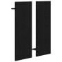 Perchero de pared con estante Roble Negro 70 x 10 x 90 cm en Estanterías | Comprar online en Foru.es