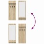Perchero de pared con estante Roble Sonoma 70 x 10 x 90 cm en Estanterías | Comprar online en Foru.es