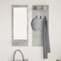 Perchero de pared con estante Gris Concreto 70 x 10 x 90 cm en Estanterías | Comprar online en Foru.es