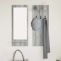 Perchero de pared con estante Gris Sonoma 70 x 10 x 90 cm en Estanterías | Comprar online en Foru.es