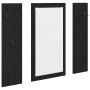 Perchero de pared con espejo Roble Negro 96 x 1,5 x 90 cm en Estanterías | Comprar online en Foru.es