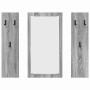 Perchero de pared con espejo Gris Sonoma 96 x 1,5 x 90 cm en Estanterías | Comprar online en Foru.es