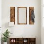 Perchero de pared con espejo Madera vieja 96 x 1,5 x 90 cm en Estanterías | Comprar online en Foru.es
