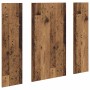 Perchero de pared con espejo Madera vieja 96 x 1,5 x 90 cm en Estanterías | Comprar online en Foru.es