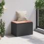Banco de jardín Negro 60 x 40 x 43 cm en Bancos de jardín | Comprar online en Foru.es