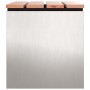 Banco de jardín Plateado 60 x 40 x 43 cm Acero inoxidable en Bancos de jardín | Comprar online en Foru.es