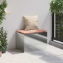 Banco de jardín Plateado 60 x 40 x 43 cm Acero galvanizado en Bancos de jardín | Comprar online en Foru.es