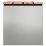 Banco de jardín Plateado 60 x 40 x 43 cm Acero galvanizado en Bancos de jardín | Comprar online en Foru.es