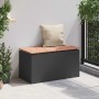 Banco de jardín Negro 80 x 40 x 43 cm Acero en Bancos de jardín | Comprar online en Foru.es