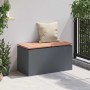 Banco de jardín Antracita 80 x 40 x 43 cm Acero en Bancos de jardín | Comprar online en Foru.es