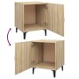 Mesitas de noche 2 uds madera contrachapada color roble Sonoma de vidaXL, Mesitas de noche - Ref: Foro24-812067, Precio: 69,7...
