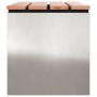 Banco de jardín Plateado 80 x 40 x 43 cm Acero inoxidable en Bancos de jardín | Comprar online en Foru.es