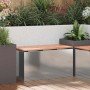 Banco de jardín Plateado 80 x 40 x 43 cm Acero galvanizado en Bancos de jardín | Comprar online en Foru.es