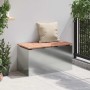 Banco de jardín Plateado 80 x 40 x 43 cm Acero galvanizado en Bancos de jardín | Comprar online en Foru.es