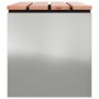 Banco de jardín Plateado 80 x 40 x 43 cm Acero galvanizado en Bancos de jardín | Comprar online en Foru.es