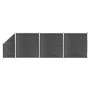 Schwarzes WPC-Zaunplatten-Set 619 x (105–186) cm von vidaXL, Zaunpaneele - Ref: Foro24-3070439, Preis: 1,00 €, Rabatt: %