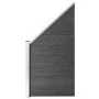 Schwarzes WPC-Zaunplatten-Set 619 x (105–186) cm von vidaXL, Zaunpaneele - Ref: Foro24-3070439, Preis: 1,00 €, Rabatt: %