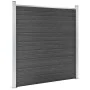 Schwarzes WPC-Zaunplatten-Set 619 x (105–186) cm von vidaXL, Zaunpaneele - Ref: Foro24-3070439, Preis: 1,00 €, Rabatt: %